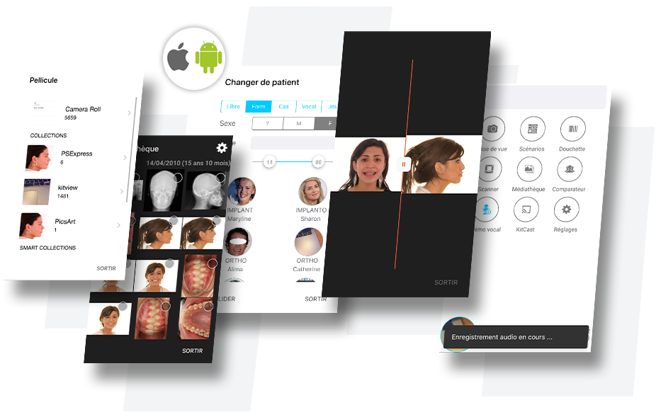 kitviewapp_vues screenshots de l'application Kitview App